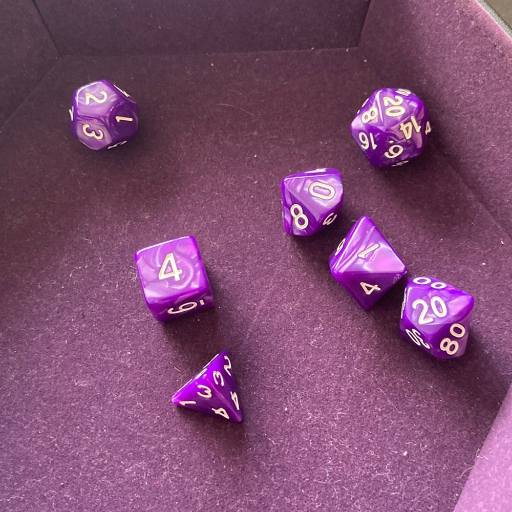 Dice set for RPG games